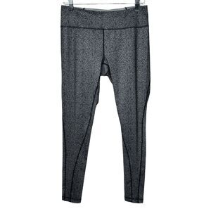 Z by Zella Pants Womens Large Black White Printed Leggings Workout Athleisure‎